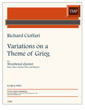 Cioffari, Richard % Variations on Theme of Grieg (score & parts) - WW5