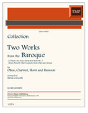 Collection % Two Works from the Baroque (score & parts)(Coricelli) - OB/CL/HN/BSN