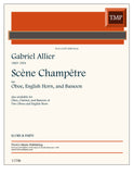 Allier, Gabriel % Scene Champetre (score & parts) - OB/EH/BSN