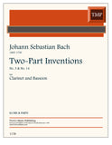 Bach, J.S. % Two-Part Inventions #3 & #14 (performance scores) - CL/BSN