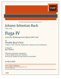 Bach, J.S. % Fuga IV, BWV 849 (score & parts) - DR CHOIR