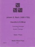 Bach, J.S. % Gavotte in g minor - OB/PN