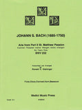 Bach, J.S. % My Tears Flow from "St. Mathew Passion" (score & parts) - WW5