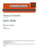 Dunhill, Thomas % Lyric Suite, op. 96 - BSN/PN [PDF]