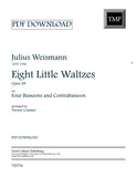 Weismann, Julius % Eight Little Waltzes, op. 59 (score & parts) - 4BSN/CBSN [PDF]