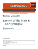 Granados, Enrique % Lament of the Maja & the Nightingale (score & parts) - WW8 [PDF]