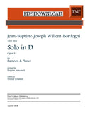 Willent-Bordogni, Jean-Baptiste-Joseph % Solo in D - BSN/PN [PDF]