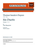 Dupuis, Thomas Sanders % Six Duetts, v1 (performance scores) - 2BSN [PDF]