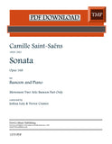 Saint-Saens, Camille % Sonata, op.168, 2nd movement (bassoon part only) - BSN [PDF]