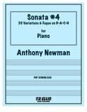 Newman, Anthony % Sonata 4 - "30 Variations & Fugue on B-A-C-H" for Piano - PN SOLO [PDF]