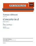 Albinoni, Tomaso % Concerto in d minor, op. 9, #2 (Cramer) - OB/PN [PDF]