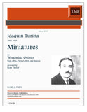 Turina, Joaquin % Miniatures (Taylor) (score & parts) - WW5