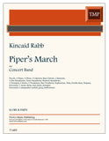 Rabb, Kincaid % Piper's March (score & parts) - WIND ENSEMBLE