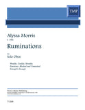 Morris, Alyssa % Ruminations - SOLO OB