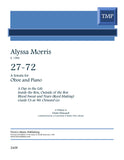 Morris, Alyssa % 27-72, A Sonata - OB/PN