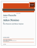 Piazzolla, Astor % Adios Nonino (score & parts) - 4BSN/Mezzo Soprano