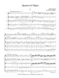 Ravel, Maurice % Quartet in F (Popkin) (score & parts) - WW5