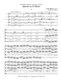 Dabusy, Claude % Quartet in g, op. 10 (Popkin) (score & parts) - WW5