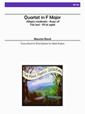 Ravel, Maurice % Quartet in F (Popkin) (score & parts) - WW5