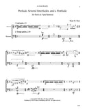 Hare, Ryan % Prelude, Several Interludes, and a Postlude (performance scores) - BSN/HRN [PDF]