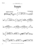 Saint-Saens, Camille % Sonata, op. 168 1st movement only in bass clef - BSN/PN [PDF]