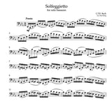 Bach, C.P.E. % Solfeggietto (King) - SOLO BSN