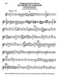 Mozart, Wolfgang Amadeus % Quartet in G Major, K.358 (score & parts) - 2OB/EH/BSN