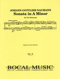 Naumann, Johann Gottlieb % Sonata in a minor (performance score) - 2BSN