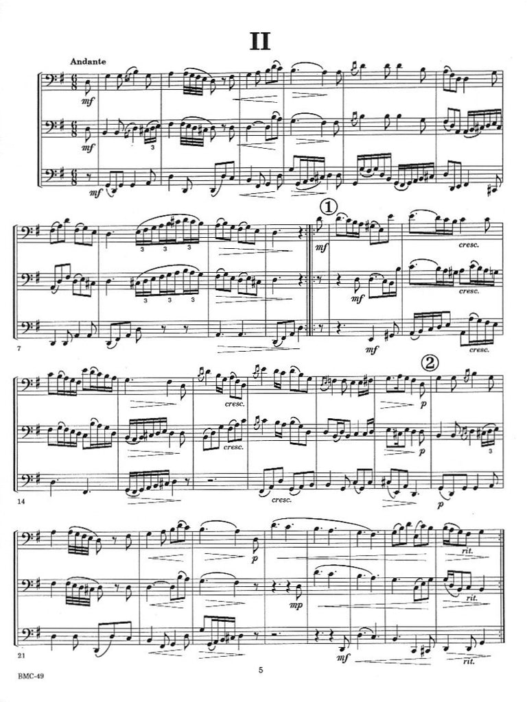 Trio in C Major (score & parts) - 3BSN - Trevco Music