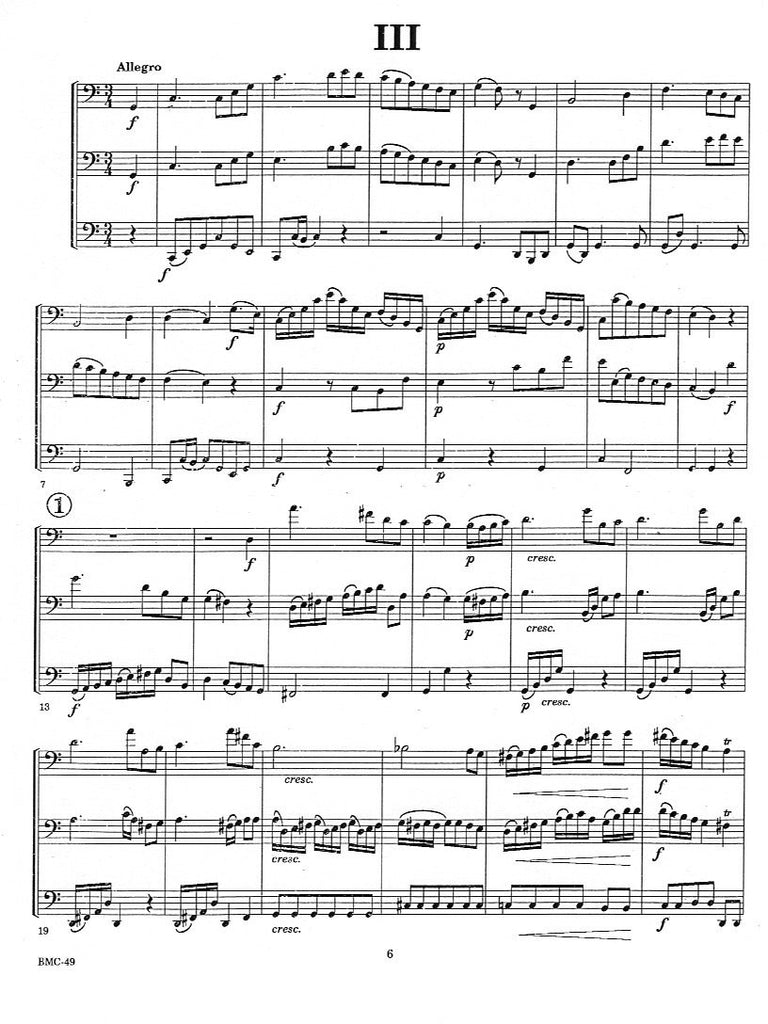 Trio in C Major (score & parts) - 3BSN - Trevco Music