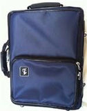 Bonna % Clarinet Double Case, cordura, dark blue