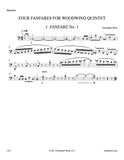 Weait, Christopher % Four Fanfares (score & parts) - WW5