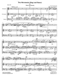 Frackenpohl, Arthur % Two Movements: Elegy & Dance (score/parts) - 2CL/BSN