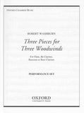 Washburn, Robert % Three Pieces for Three Woodwinds (score & parts) - FL/CL/BSN [POP]