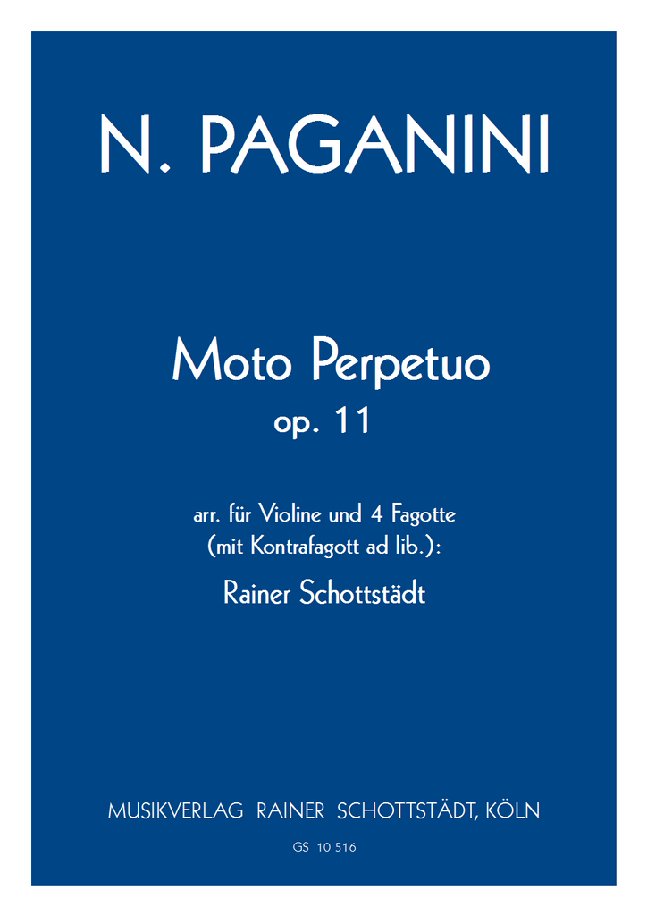 Paganini Moto Perpetuo, Op. 11, No. 6