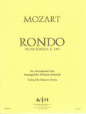 Mozart, Wolfgang Amadeus % Rondo from Sonata in C Major, K545 (score & parts) - FL/CL/BSN