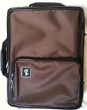 Bonna % Clarinet Double Case, cordura, brown